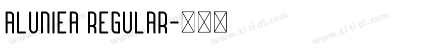 Aluniea Regular字体转换